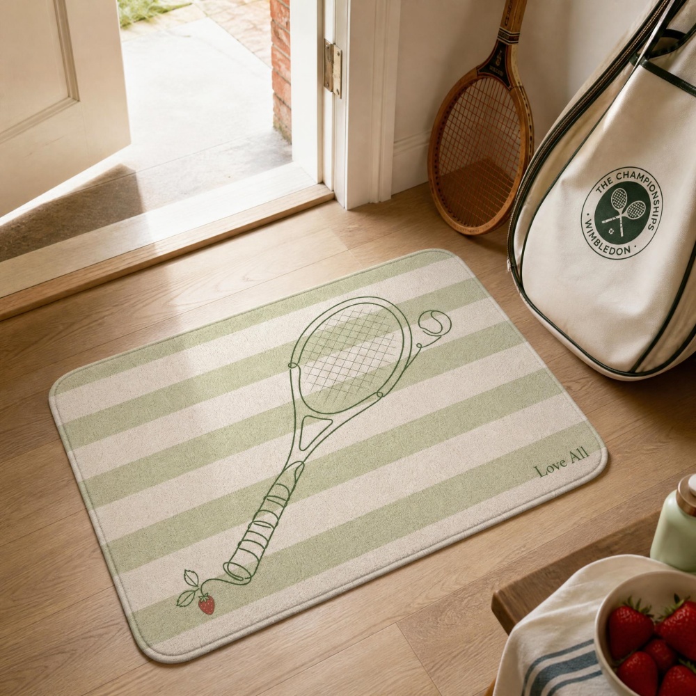 Table Tennis Live - Alfombra de terciopelo cristalino con diseño
