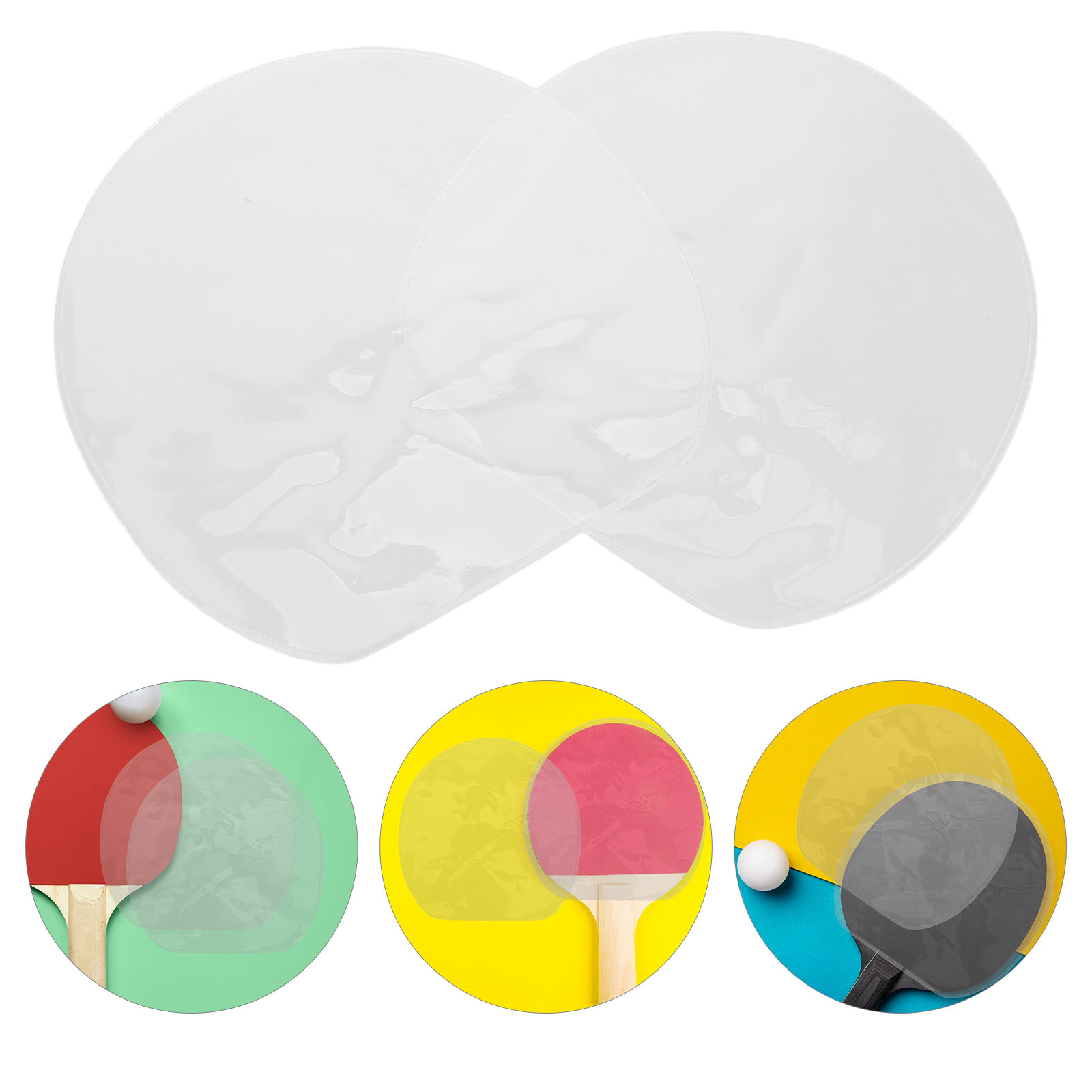 Table Tennis Is Played With A - 10 Piezas de Película Protectora Transparente