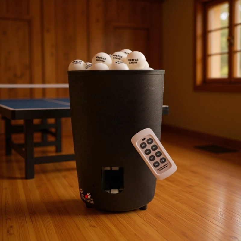 Table Tennis Gun - Máquina Portátil de Lanzamiento de Pelotas