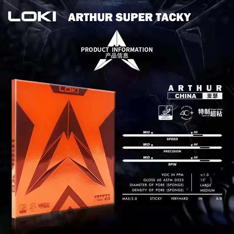 LOKI ARTHUR-Goma adhesiva para - Table Tennis For Sale reseña y precio