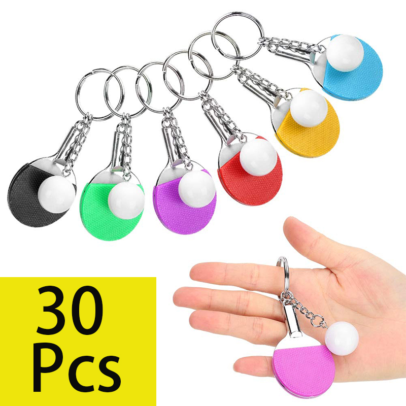 30 Uds Mini llavero de raqueta - Table Tennis From reseña y precio